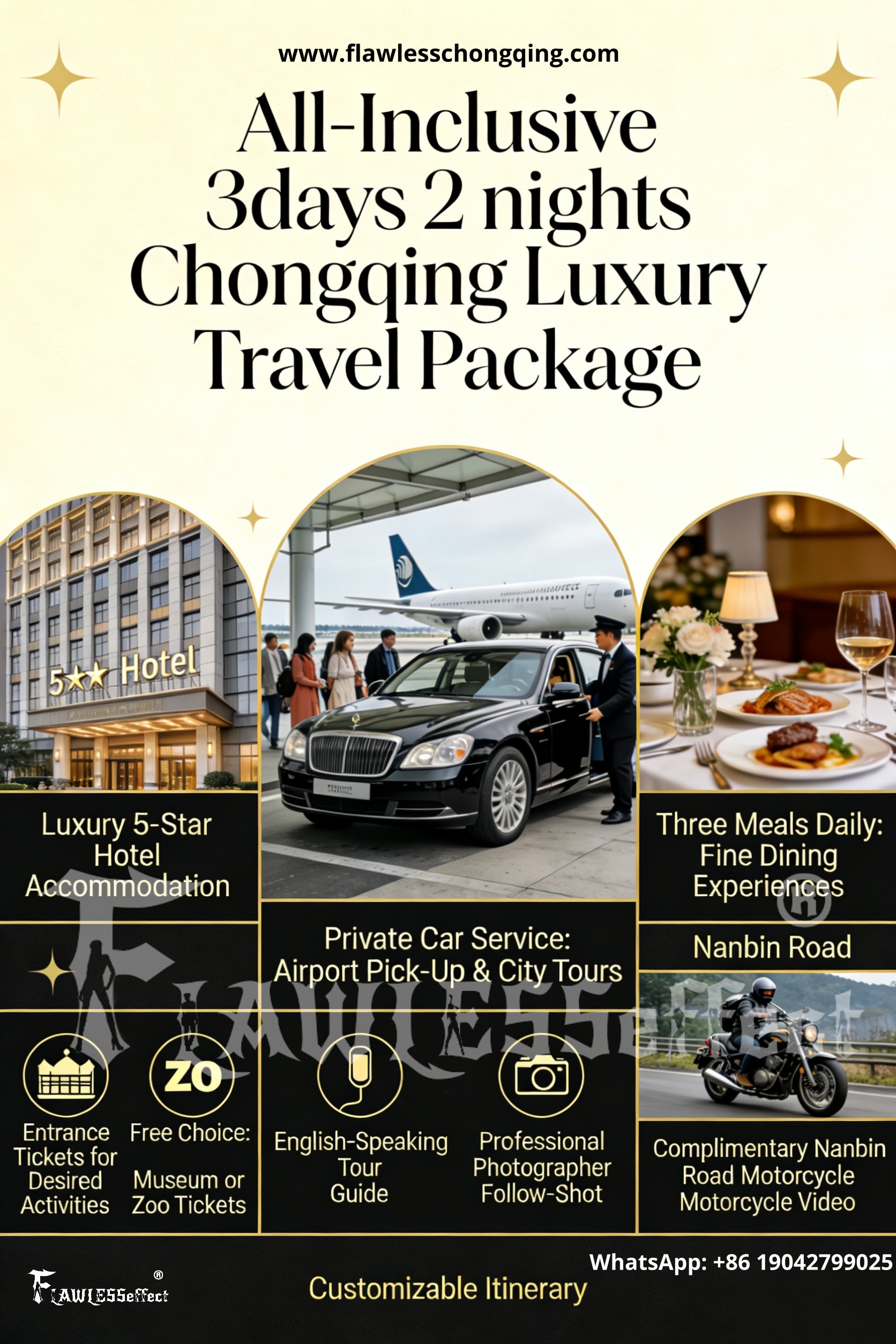 DELICATE ALL-INCLUSIVE EXPERIENCE: CHONGQING 3 days 2 nights (599)