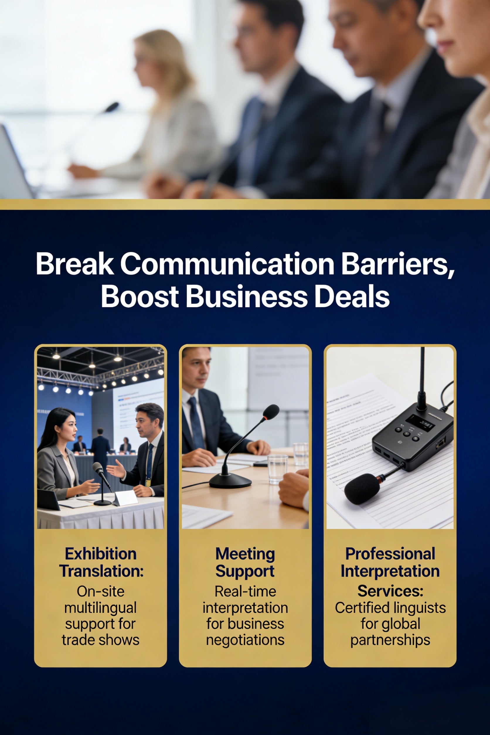 Exhibitions & Trade Shows |Conference & Meeting Support | Business Interpretation Services